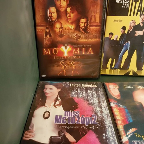 DVD set of 9 action, comedy and adventure movies like new with subtitles