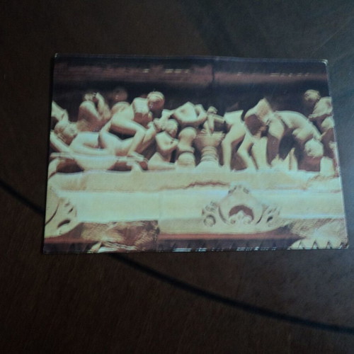 Erotic cards used, set of 5 from Indian erotic temple