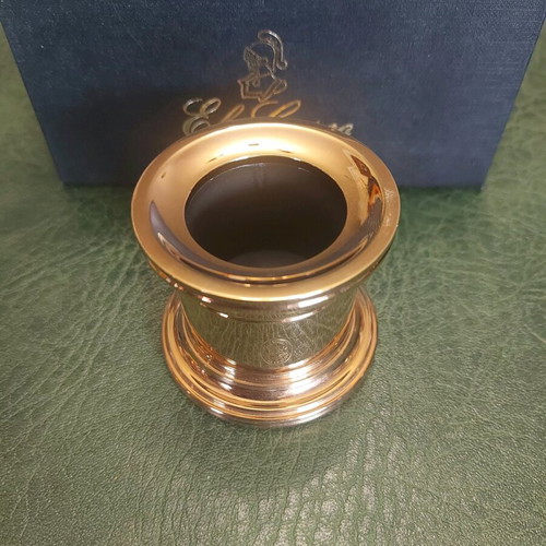 El Casco M-657 L Magnetic Paperclip Holder 24 kt Gold Plated New
