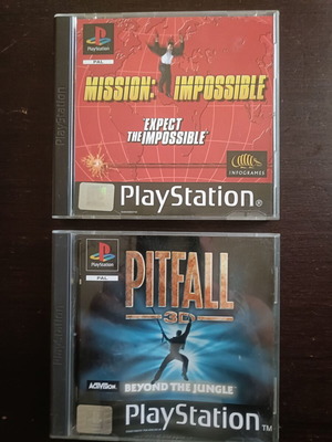 Pitfall 3D και Mission Impossible παιχνίδια PlayStation σαν καινούργια