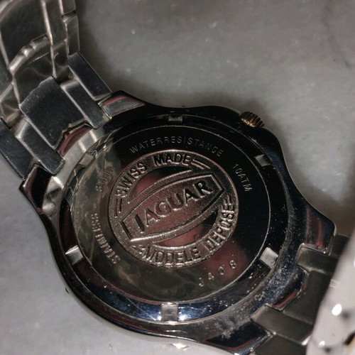 Jaguar watch new with white dial and stainless steel bracelet