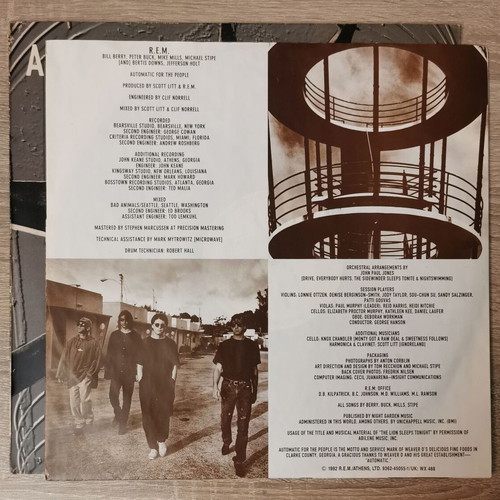 R.E.M. Automatic For The People vinyl used, original 1992 European pressing