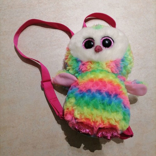 Owen 2018 TY plush owl backpack like new