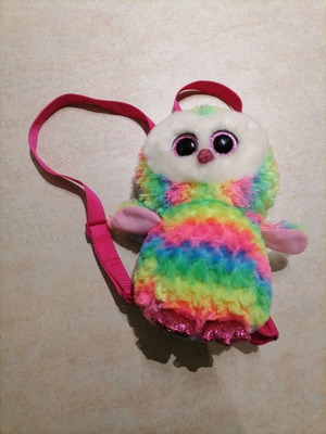 Owen 2018 TY plush owl backpack like new