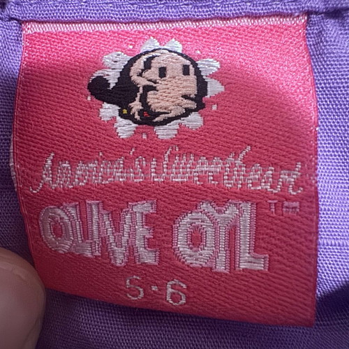 Olive oil girls dress 5-6 years purple like new