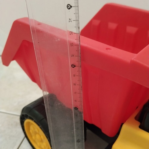 Large toy truck with tipping bed like new