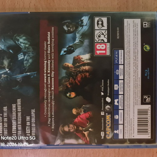 Resident Evil 2 PS4 game