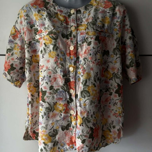 Vintage women shirt viscose M-L like new, multicolor