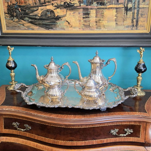 Sheffield Silver Co. Serving Set complete 5 pieces like new