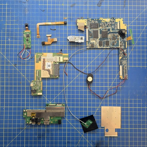 Android tablet parts used, motherboards, cameras, speakers