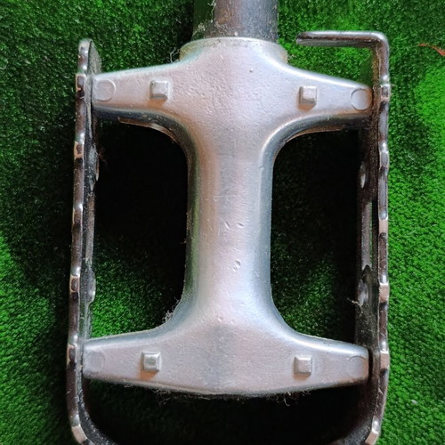 Classic metal bicycle platform pedal, vintage design