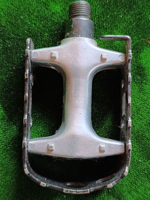 Classic metal bicycle platform pedal, vintage design