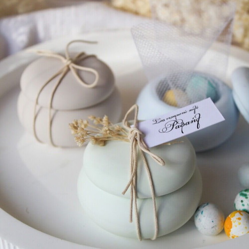 Macaron bonbonniere made of artistic plaster new