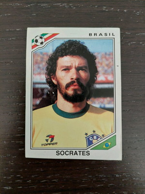 Panini World Cup Mexico 86 Socrates card like new