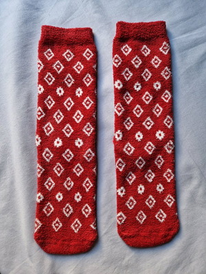 Socks new, size 36-40, white and red