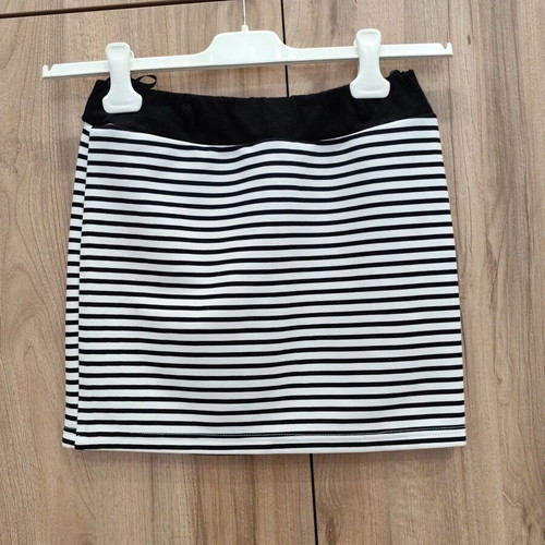 Mini skirt Paranoia striped black and white size M like new