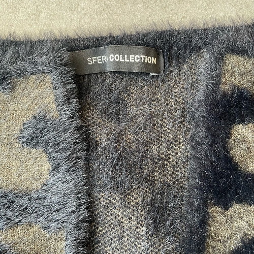 Sfera women's long cardigan like new, animal print, size M