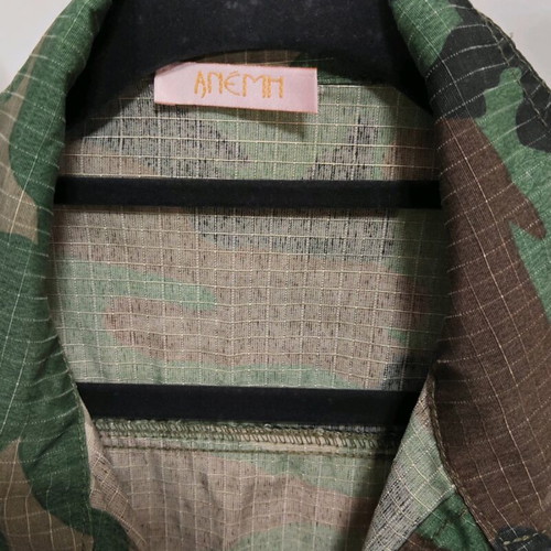 Anemi Military Jacket with Embroidered Patches and Fringes like new