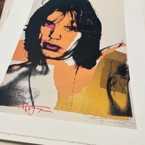 Andy Warhol Familiar Faces used, contains two of six works