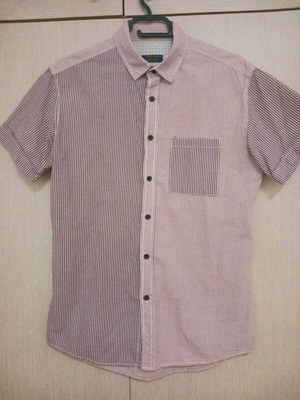 Zara men's short sleeve checked shirt M