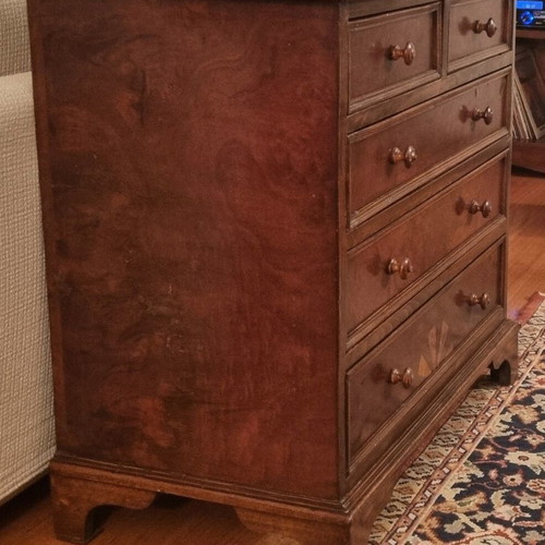 Vintage dresser used with three large and two small drawers