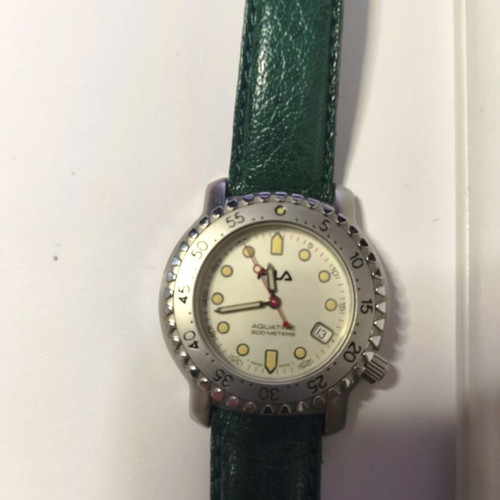 Fila F46 Basel 94 watch used, unisex, white and green