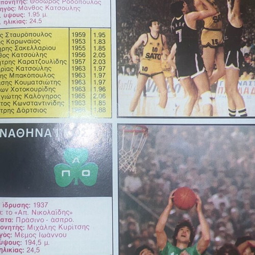 Bleck Basket Eurobasket 1986 album used