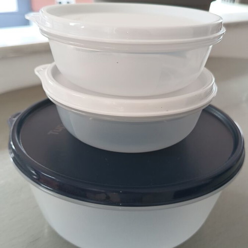 Tupperware set of three containers, new, 1.4L and two 300ml
