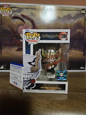 Hanami Funko Pop 1396 Jujutsu Kaisen new, signed by Marie Westbrook