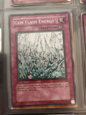 Yu-Gi-Oh card Gem Flash Energy like new