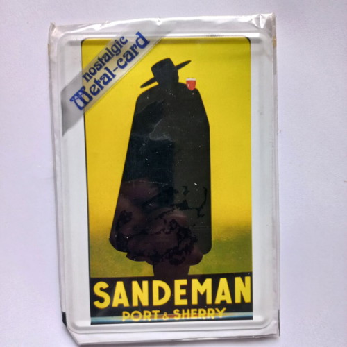 Sandeman Metal Card Postal new in packaging