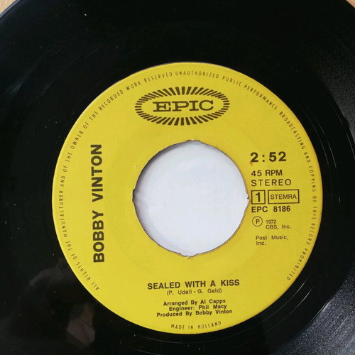 Pop singles used, pack of 6, 45 rpm