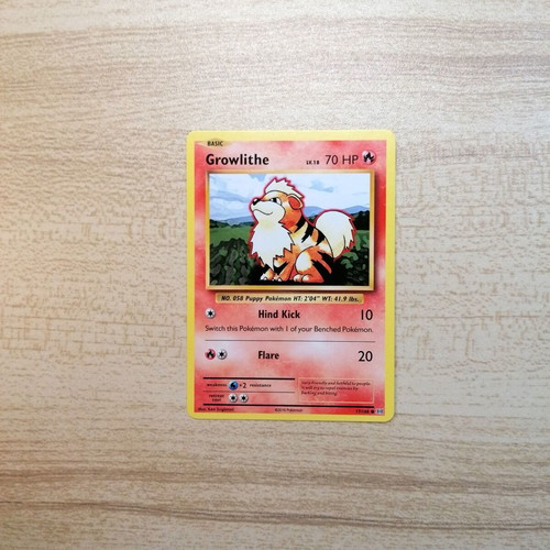 Pokémon Growlithe Evolutions 2016 Common Card Near Mint