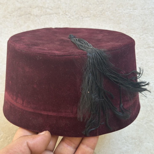 Bordeaux Ottoman Fesi Payitaht Fesi for Traditional Events