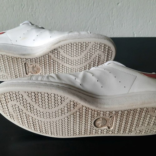 Adidas Stan Smith sneakers white/red size 46 like new