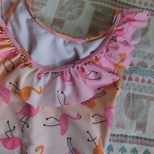 Cool Club swimsuit new with flamingo for girl 7 years 128 cm pink