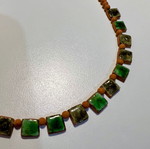 Handmade clay necklace