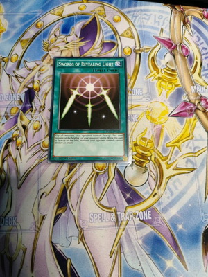 Swords of revealing light authentic Yu-Gi-Oh card like new