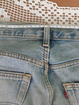 Levi's jeans large used, ripped at crotch, waist 37-39 cm