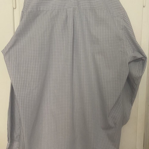 Men's Checked Shirt long sleeve, pocket, French seam, like new, size L