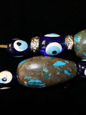 Indico Jewells handmade worry beads with turquoise and lapis lazuli