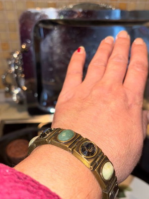 Bronze bracelet Dyrberg Kern like new with hypoallergenic materials