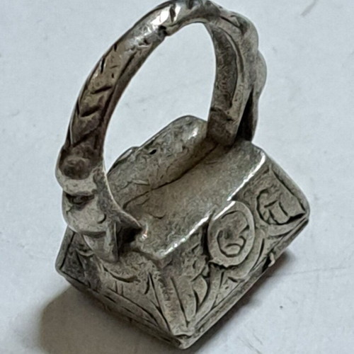Persian 19th Century Rings with Natural Stone, Like New