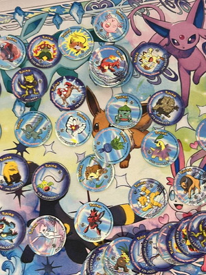 Pokemon Tazo League with Stickers new