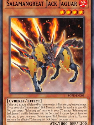 Salamangreat Jack Jaguar MP19-EN156 Yu-Gi-Oh! card