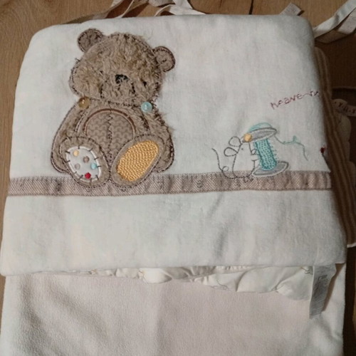 Mothercare baby set for cradle bumper and blanket like new