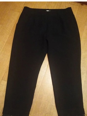 J Crew Black Pants With Lace Used, Size 8