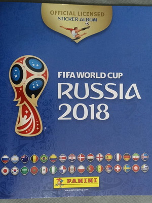 Άλμπουμ Panini FIFA World Cup Russia 2018 καινούργιο με 6 αρχικά αυτοκόλλητα