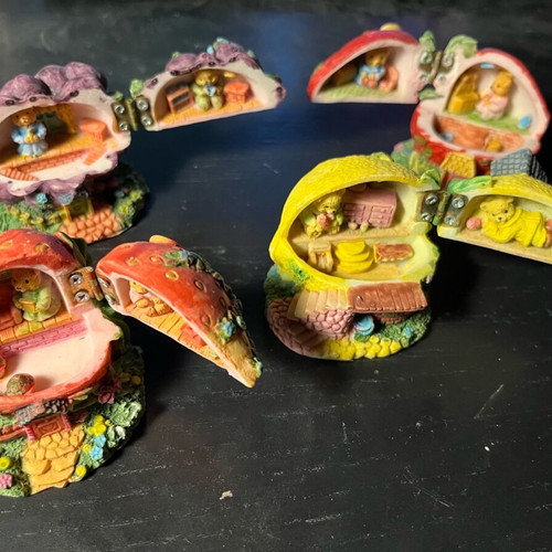 Clay decorative items new, pack of 5 pieces