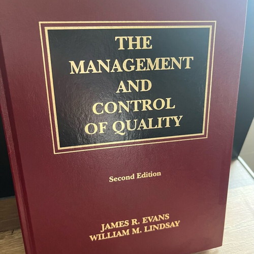 The Management and Control of Quality Second Edition used, hardcover